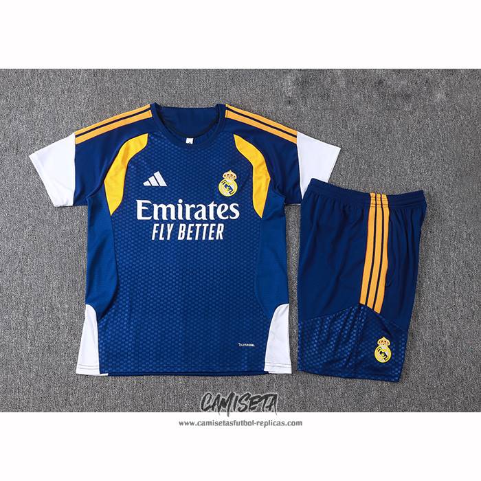 Chandal del Real Madrid 2026-2027 Manga Corta Azul - Pantalon Corto